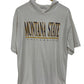 Vintage 90's Montana State University Hooded Short Sleeve Tee Size Medium