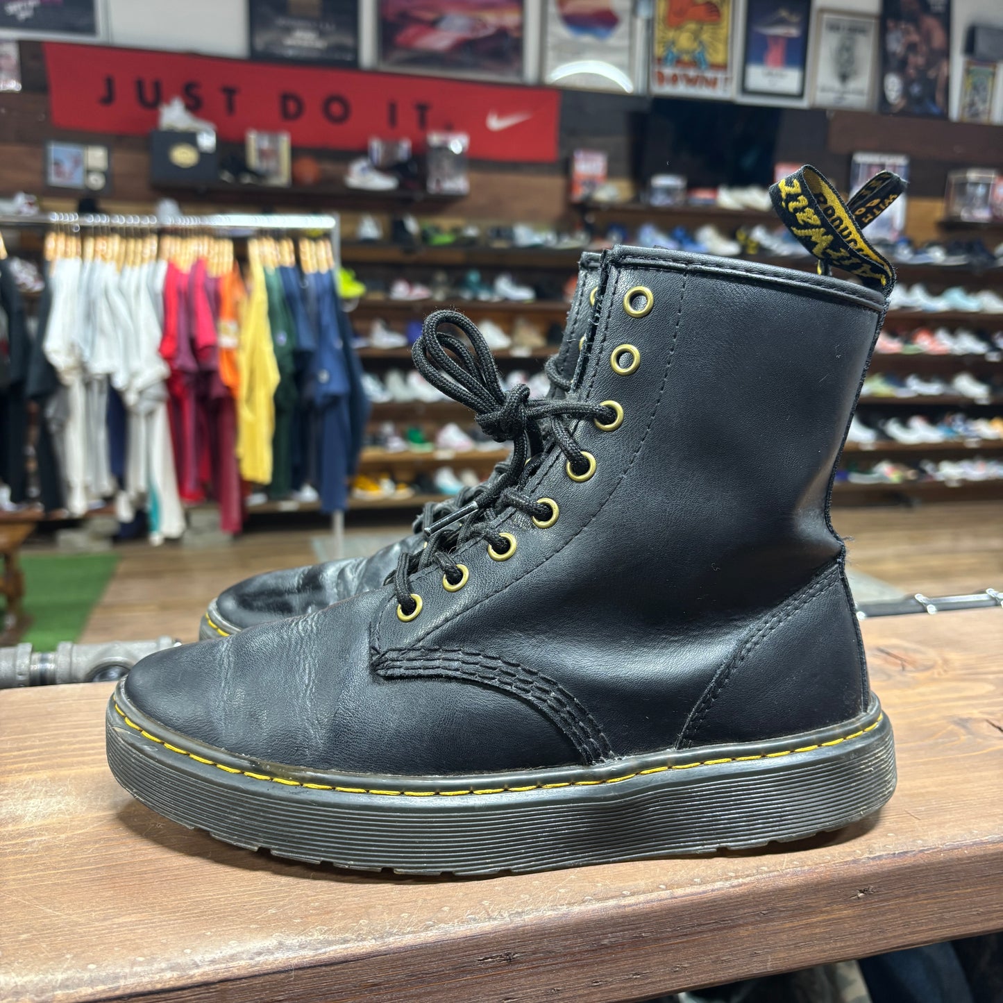 Doc Martens Zavala Black Boots Size 7M/8W