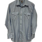 Vintage Karman Pearl Snap Button Up Western Shirt Size Large
