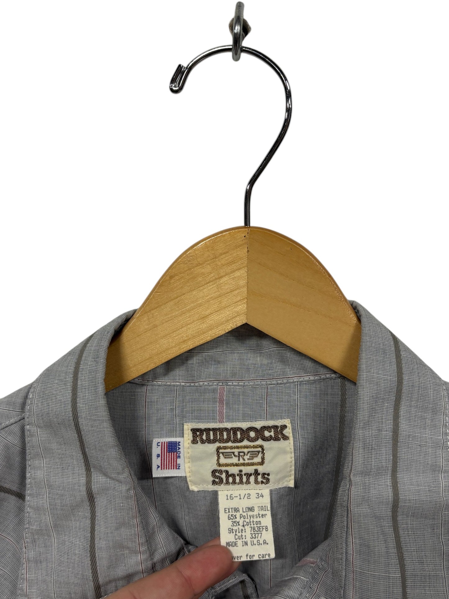 Vintage Ruddock Shirts Pearl Snap Button Up Western Wear Size Large