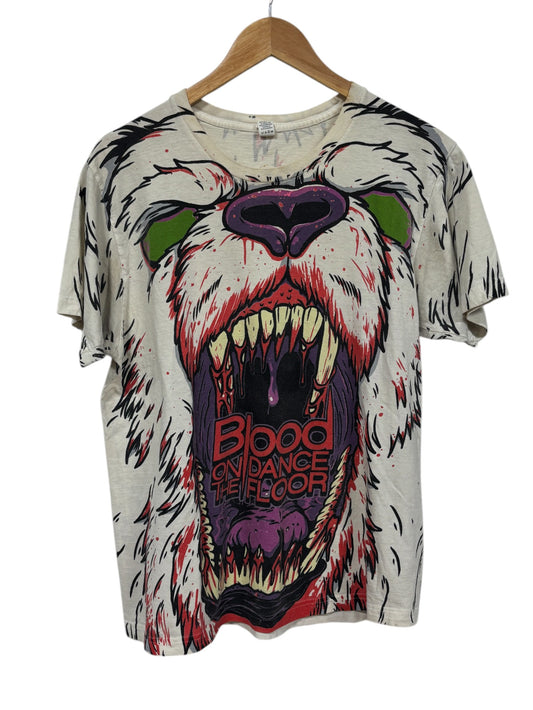 Vintage 00's Blood on the Dance Floor AOP Grizzly Bear Tee Size Large