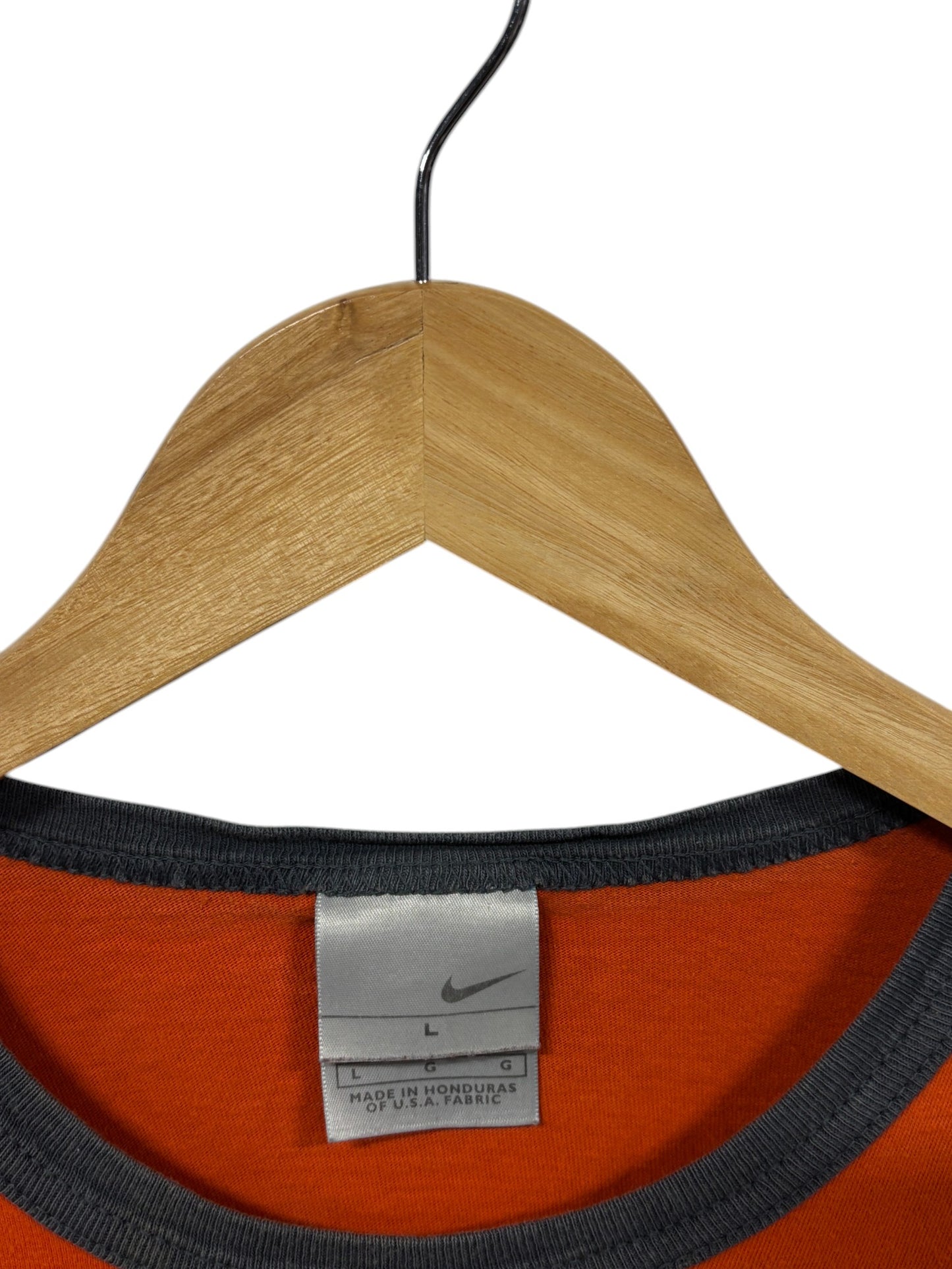 Vintage 00's Nike Swoosh Logo Ringer Graphic Tee Size Large