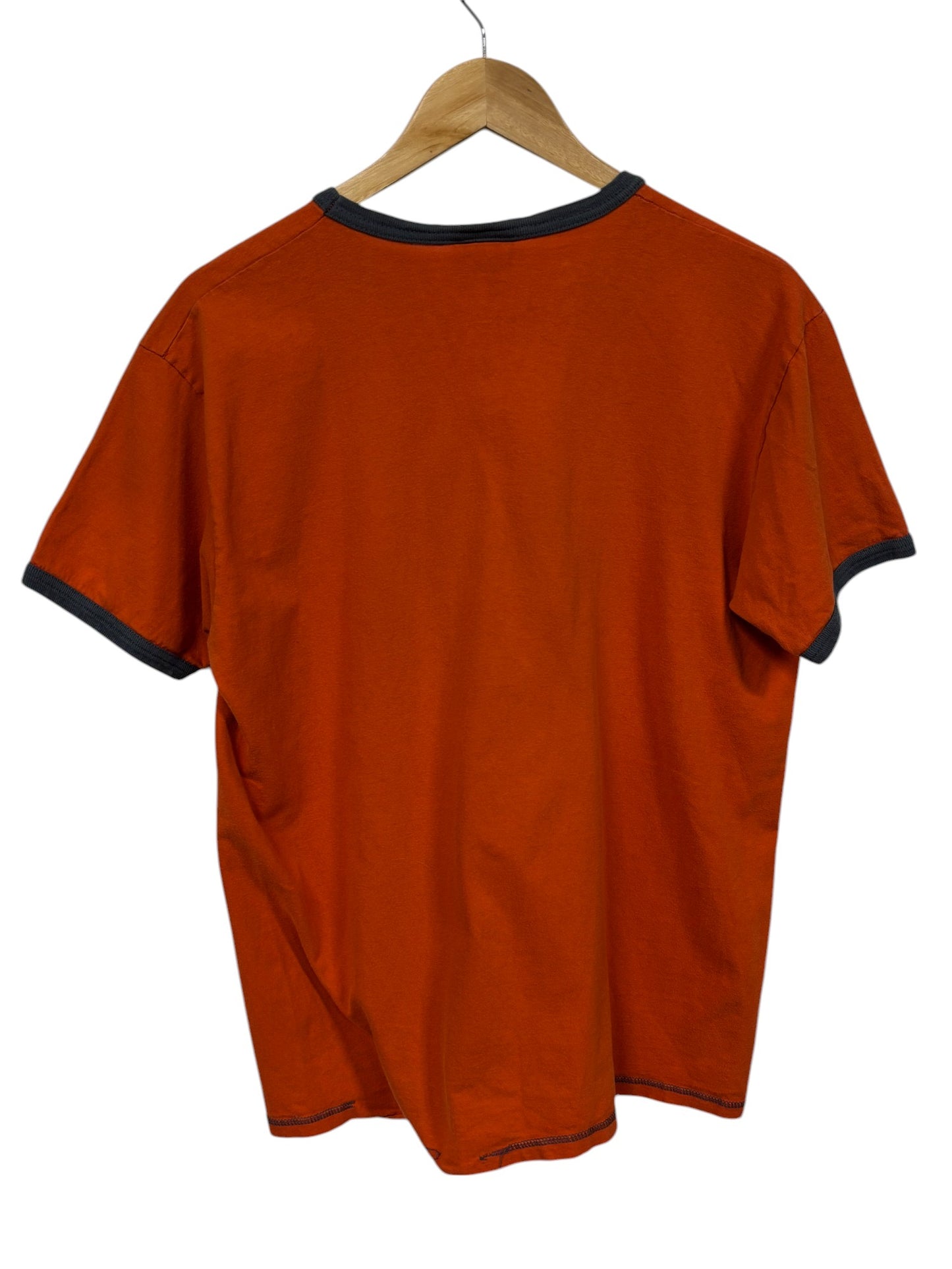 Vintage 00's Nike Swoosh Logo Ringer Graphic Tee Size Large