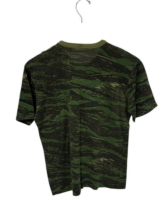 Vintage 90's Army Camo Paper Thin Single Stitch Tee Size Small