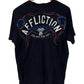 Vintage Y2K Affliction Distressed Speed Kills Biker Tee Size Medium