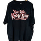 Vintage WWF The Rock Know Your Role Shut Your Mouth Tee Size XXL