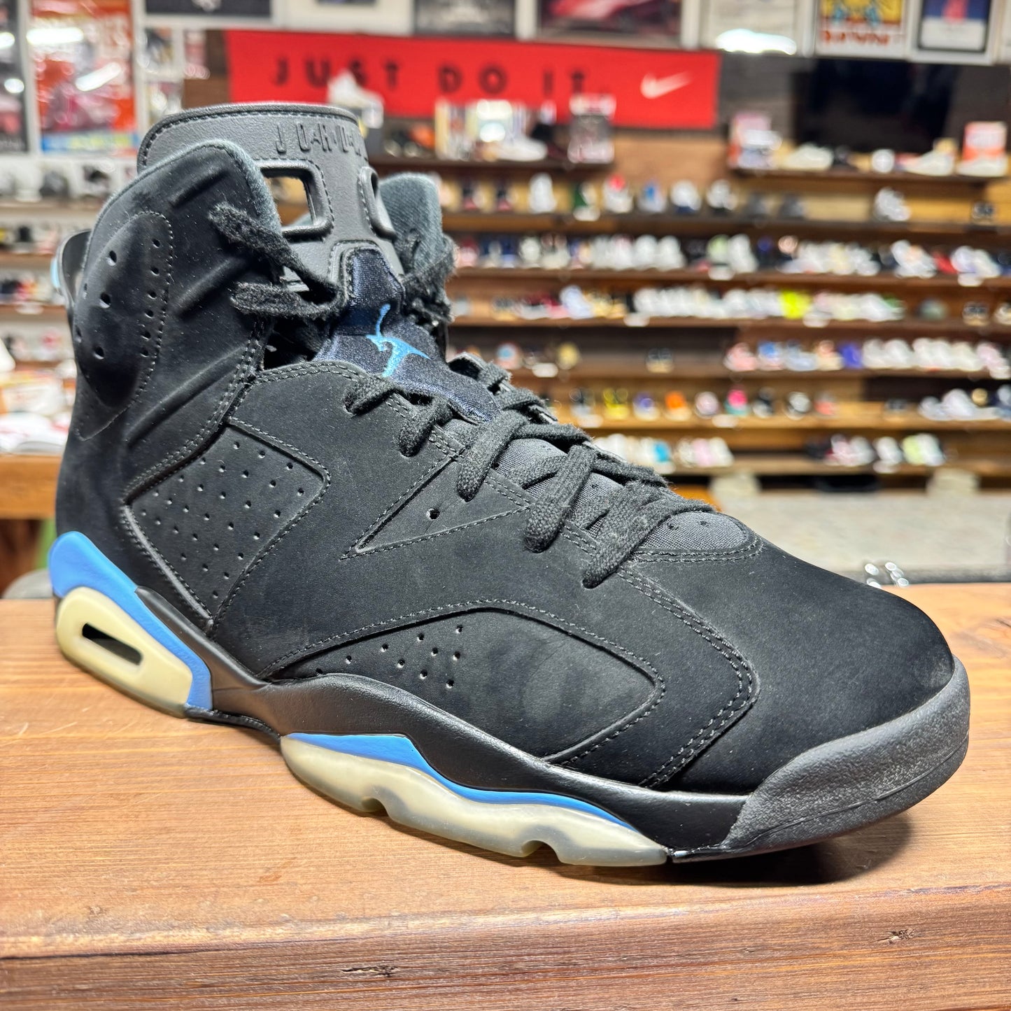 Jordan 6 'UNC Black' Size 13