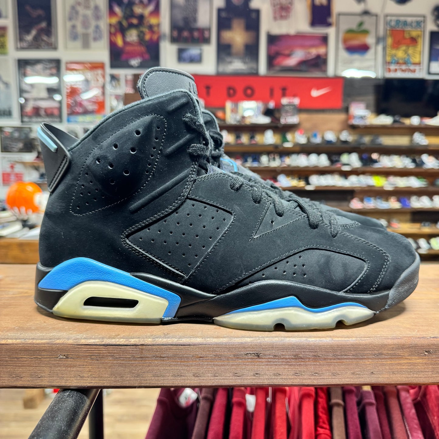 Jordan 6 'UNC Black' Size 13