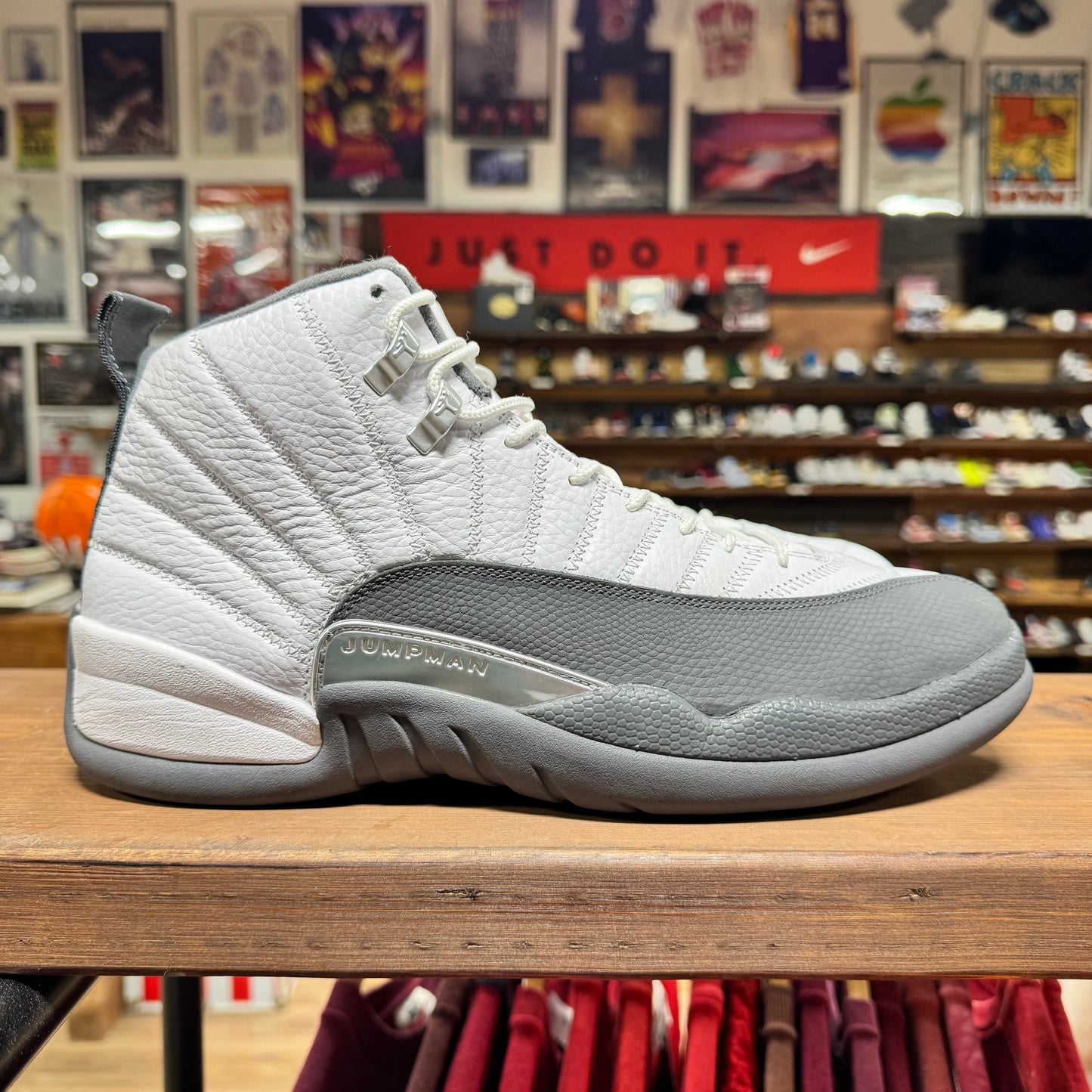 Jordan 12 'White Dark Grey' Size 13