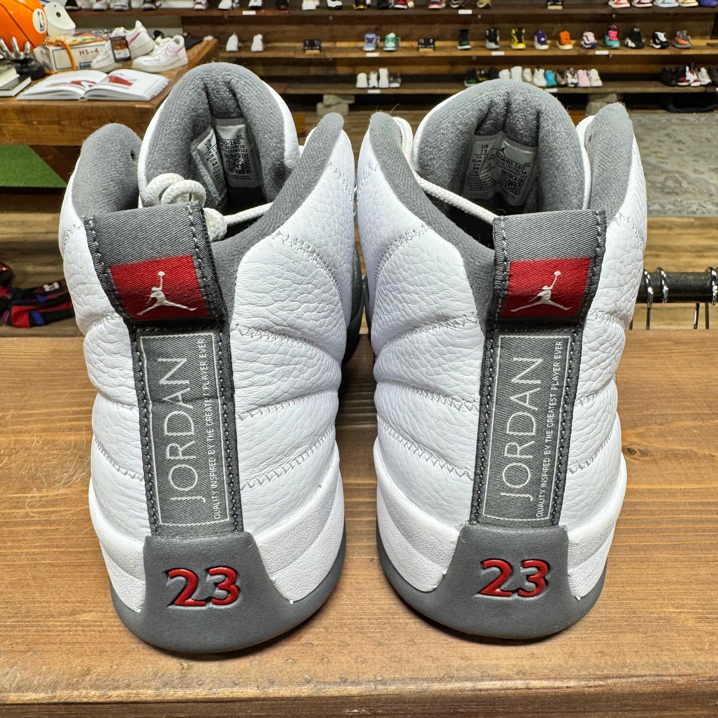 Jordan 12 'White Dark Grey' Size 13