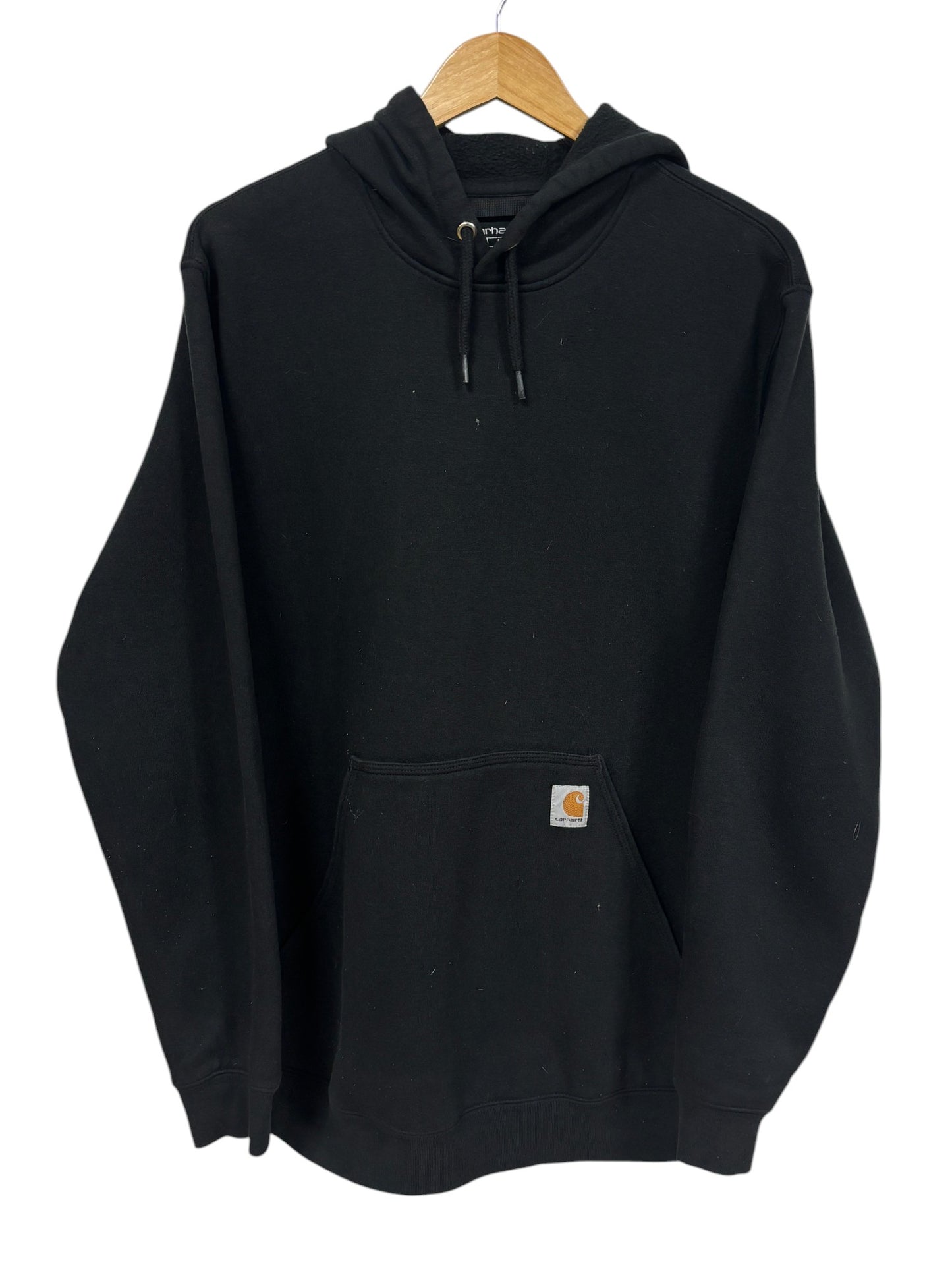 Carhartt Classic Logo Black Pullover Hoodie Size Medium