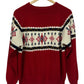 Vintage JC Penney Acrylic Argyle Print Knit Sweater Size Large
