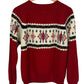 Vintage JC Penney Acrylic Argyle Print Knit Sweater Size Large