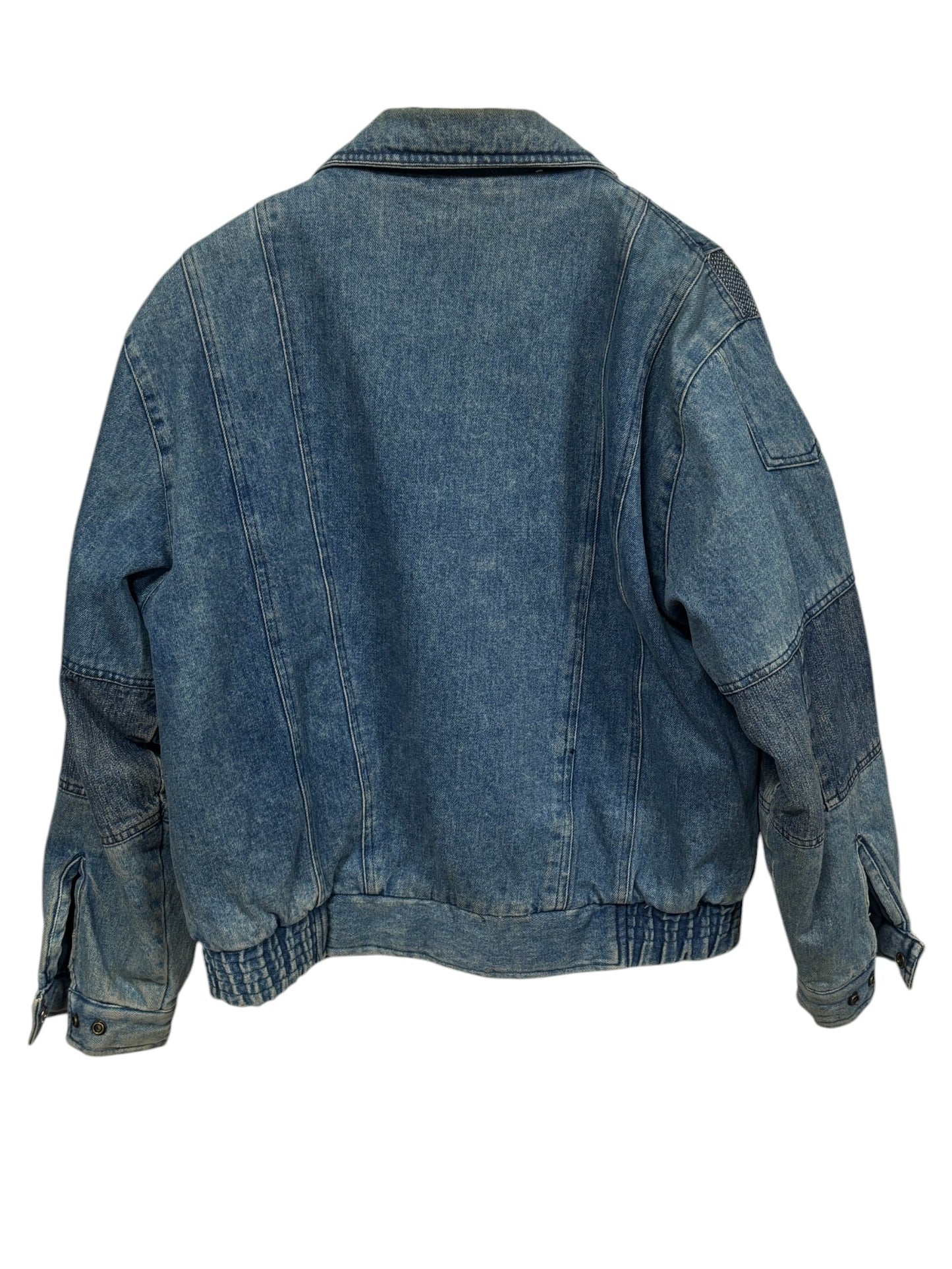 Vintage 80's Ruth Douglas Denim Bomber Jacket Size Large