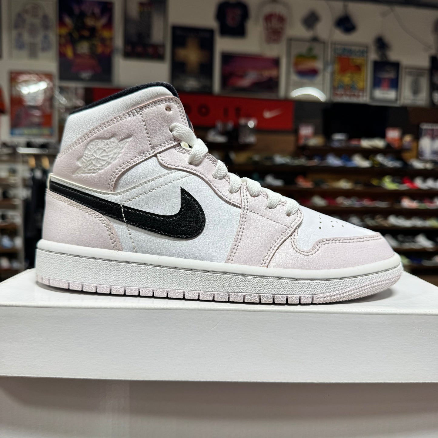 Jordan 1 Mid 'Barely Rose' Size 6W/4.5M