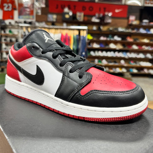 Jordan 1 Low 'Bred Toe' Size 6.5Y