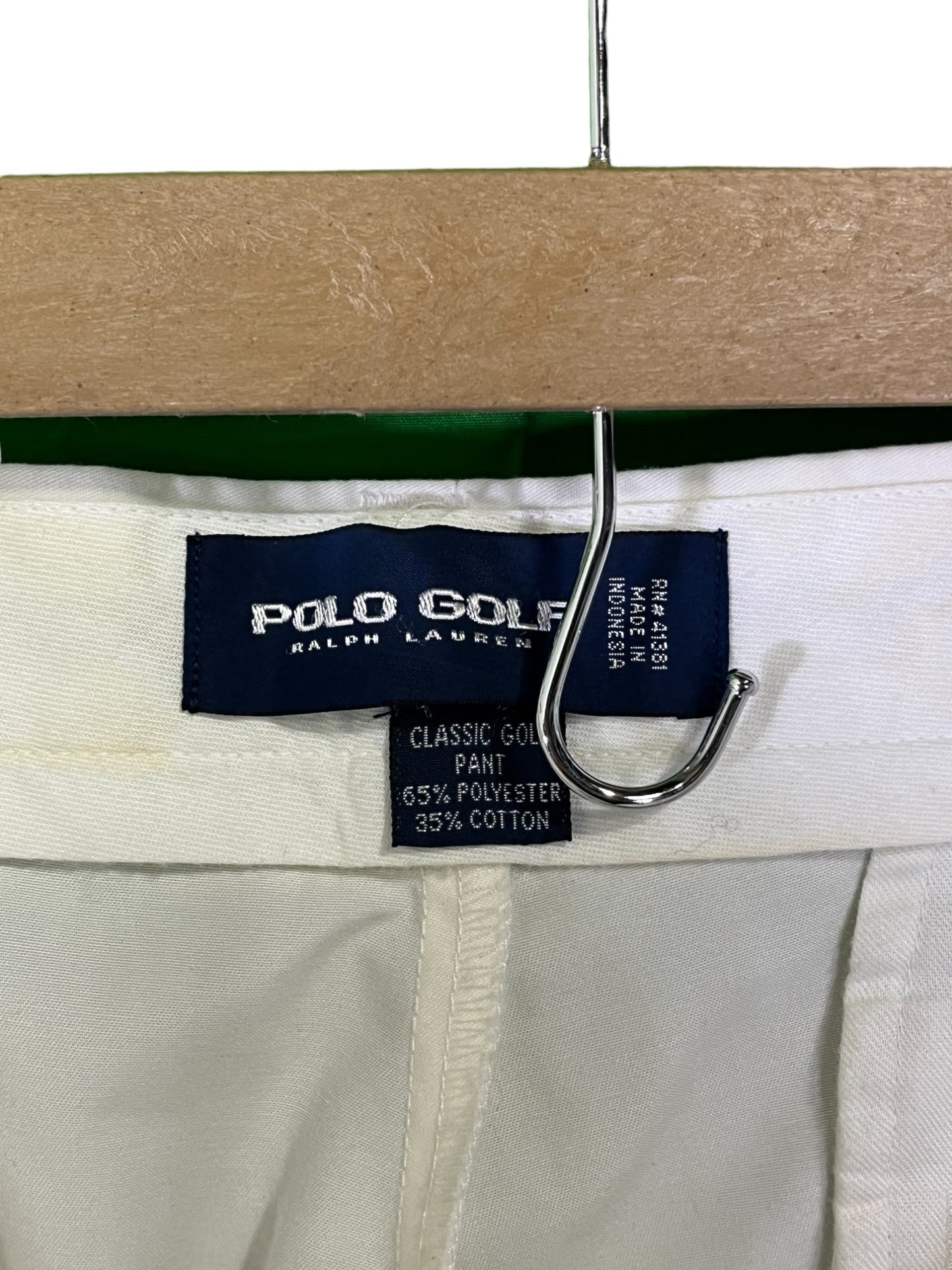 Vintage White Polo Golf Trousers Size 34x29