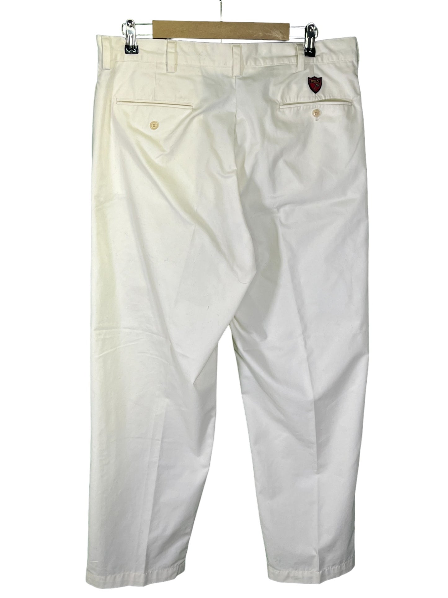 Vintage White Polo Golf Trousers Size 34x29