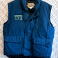 Vintage Cabela's TVX Mineral Hill Mine Blue Zip Up Vest Size Large