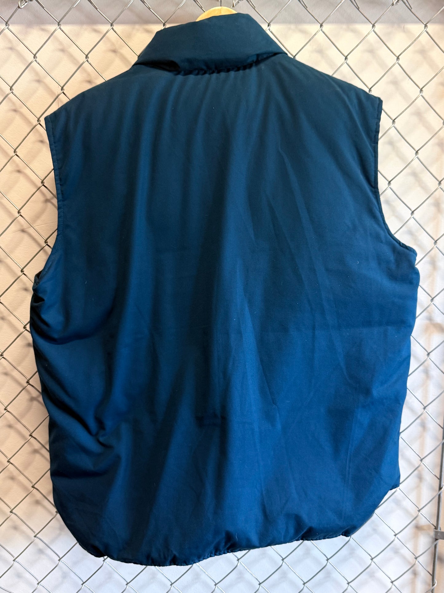 Vintage Cabela's TVX Mineral Hill Mine Blue Zip Up Vest Size Large