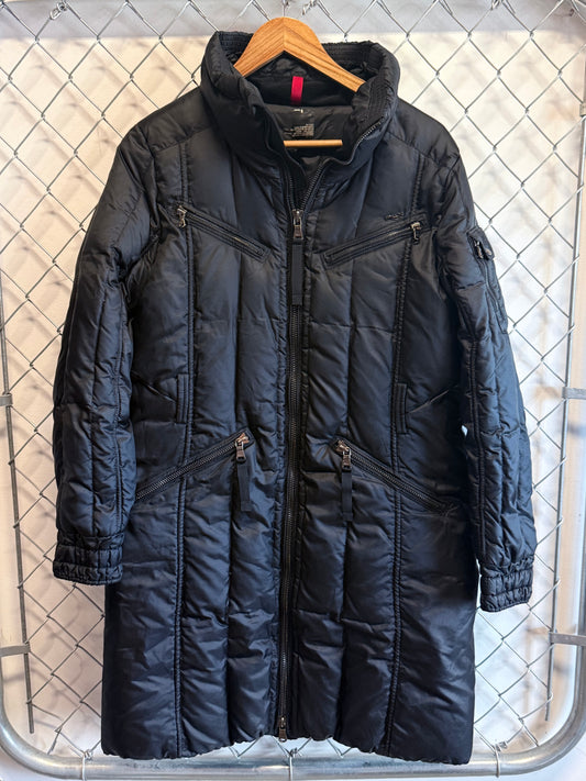 Vintage Women's Polo Ralph Lauren RLX Black Ski Parka Jacket Size Large