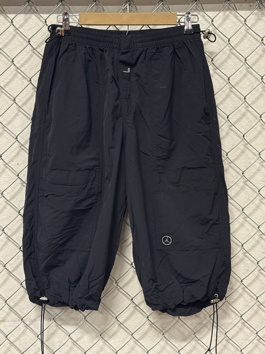 Vintage Y2K Jordan Brand Baggy Black Cargo Shorts Size Large