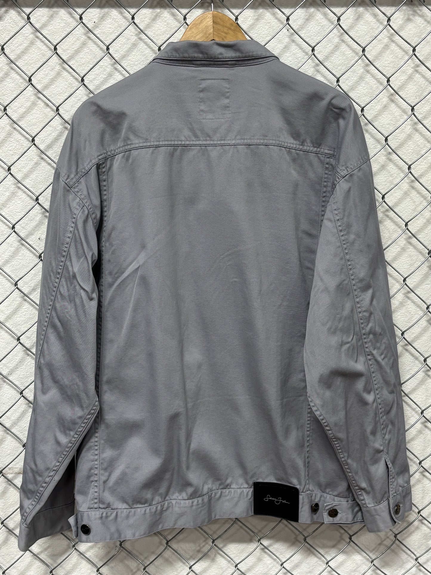 Vintage Y2K Sean John Grey Trucker Jacket Size XL