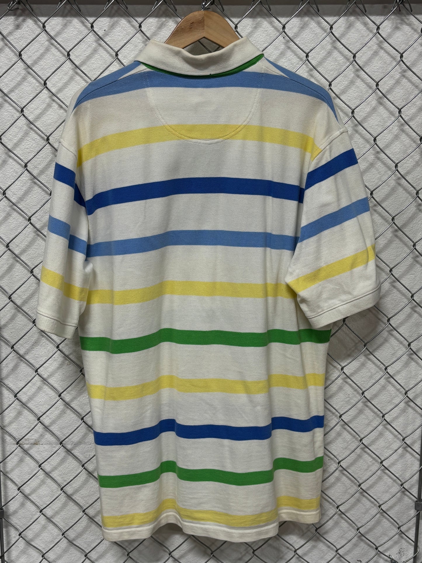 Vintage Y2K Enyce Striped Polo Shirt Size Large