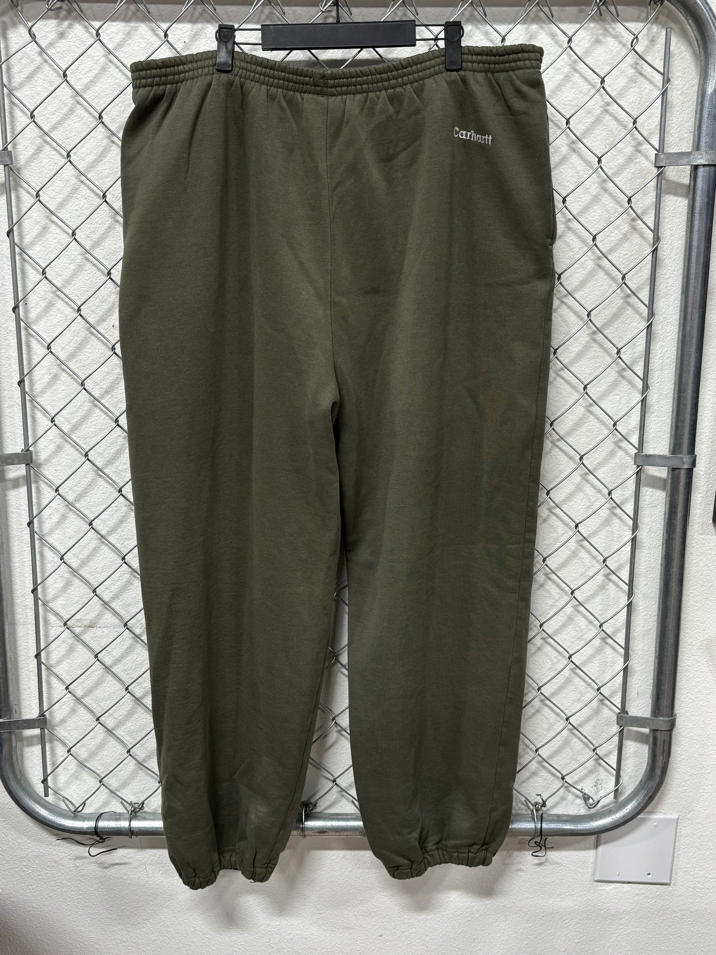Vintage 90's Carhartt Moss Green Sweatpants Size XL