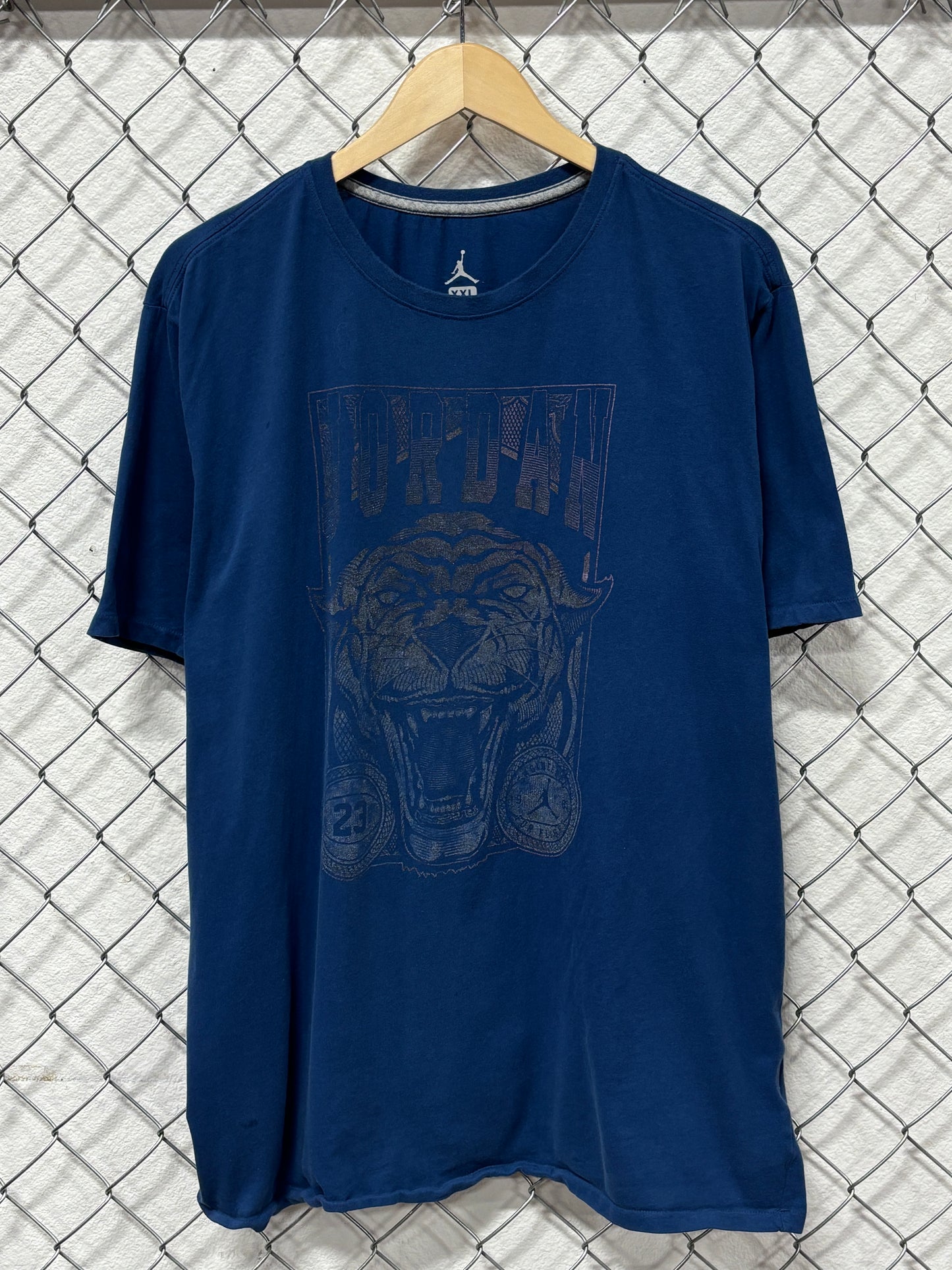 Jordan Brand Blue Tiger Graphic Tee Size XXL