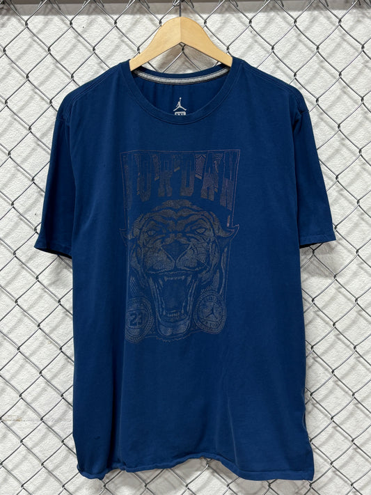 Jordan Brand Blue Tiger Graphic Tee Size XXL