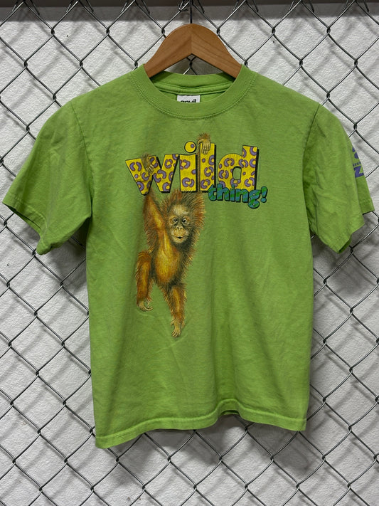 Vintage 90's Wild Thing Orangutang Kids Graphic Tee Size Youth Large