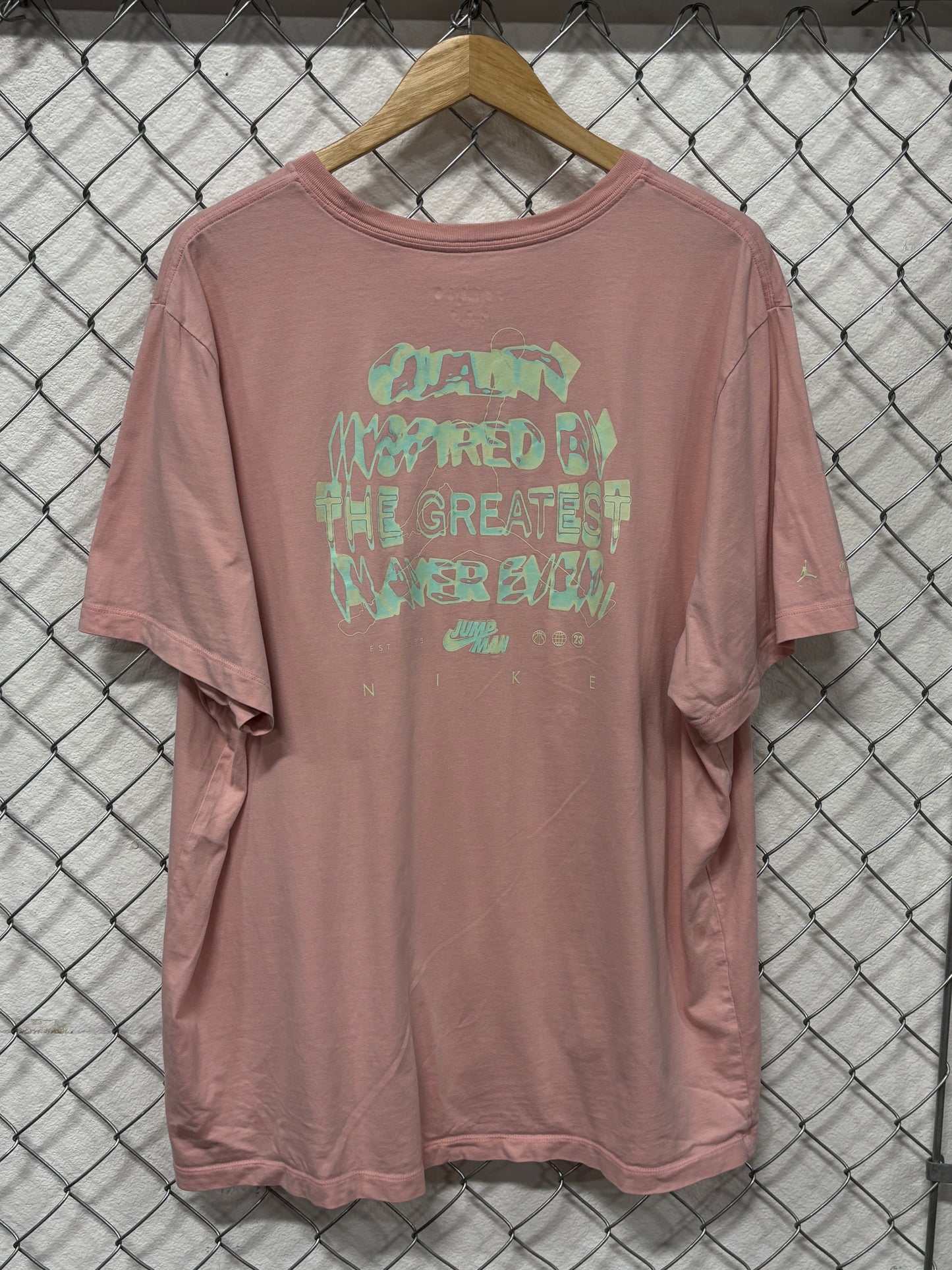 Jordan Brand Jumpman Pink Tee Size 3XL