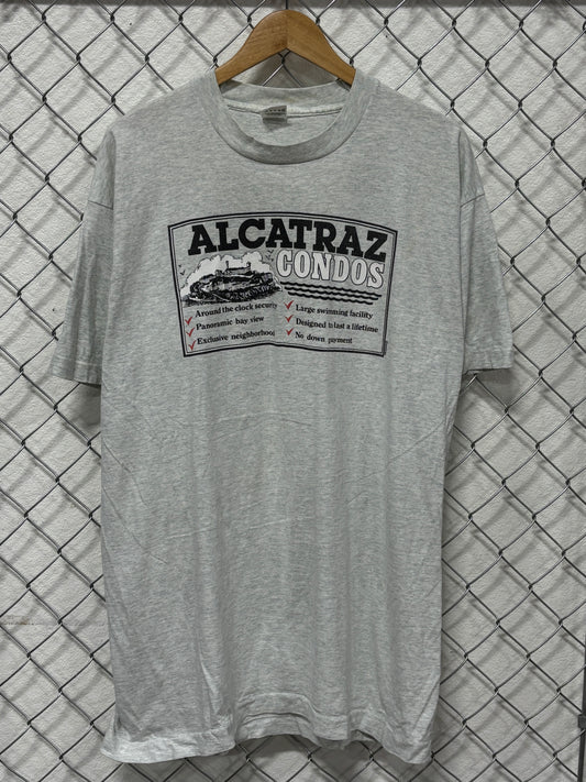 Vintage 90's Alcatraz Condos Humor Graphic Tee Size XL