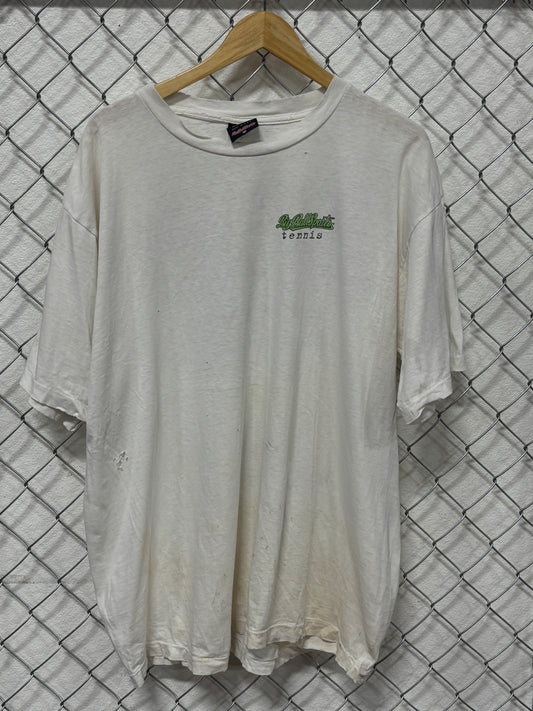 Vintage 90's Big Ball Sports Tennis Thrashed Graphic Tee Size XL