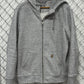 Carhartt Heather Grey Zip Up Relaxed Fit Hoodie Size XL