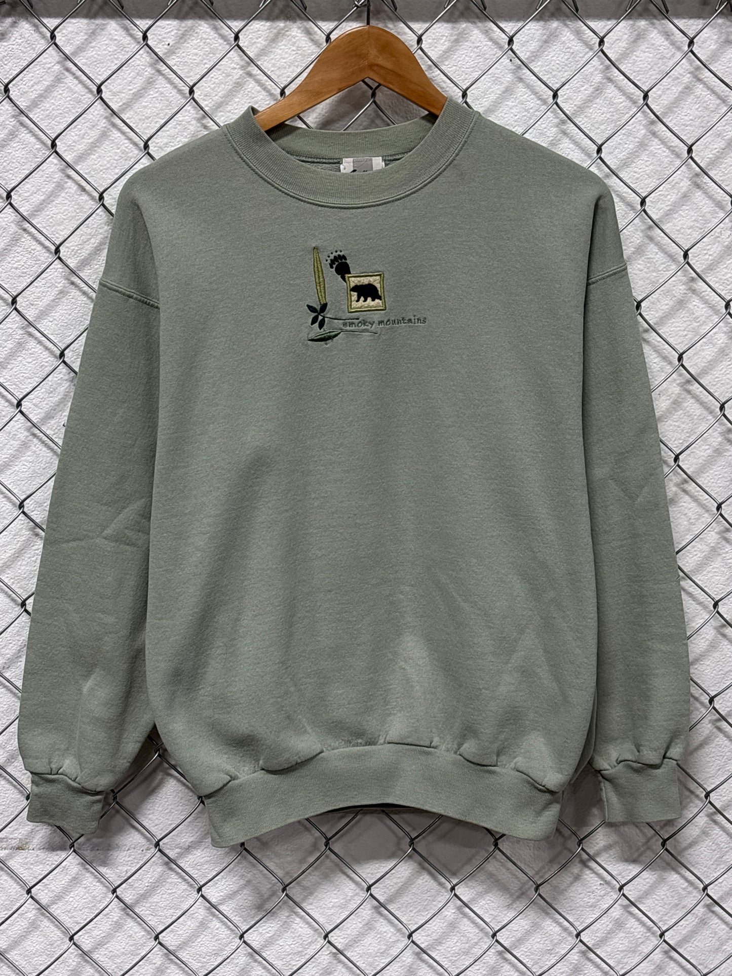 Vintage Smoky Mountains Grizzly Bear Nature Sweater Size Medium