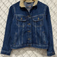 Vintage GAP Women's Denim Trucker Jacket Aztec Print Size Small