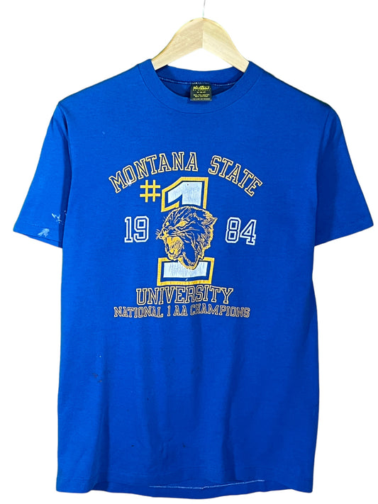 Vintage 1984 Montana State University Bobcats Collegiate Tee Size Medium