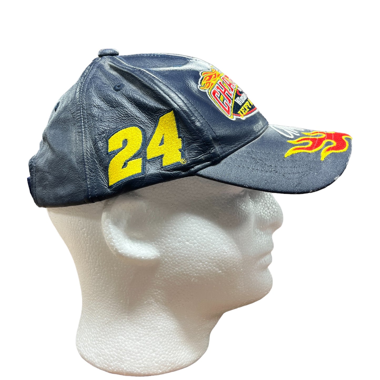 Vintage Chase Authentics Jeff Gordon Leather Velcro Strap NASCAR Hat