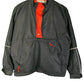 Vintage Reebok Black Red Quarter Zip Windbreaker Jacket Size Medium