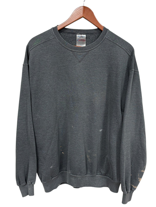 Vintage 90's Jerzees Premium Fit Grey Blank Crewneck Sweater Size XL