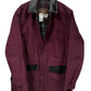 Vintage Walls Blanket Lined Maroon Chore Work Jacket Size Large