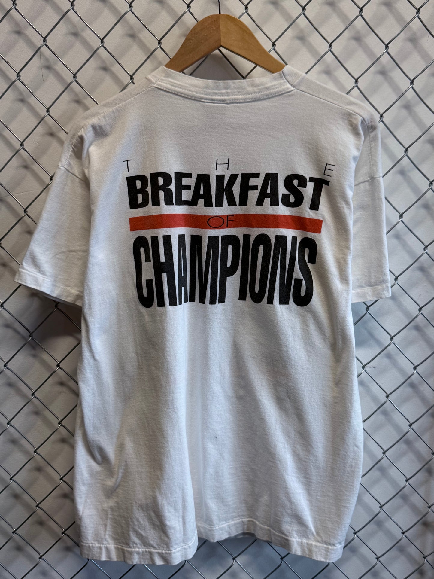 Vintage 90's Wheaties 2131 Counting Cal Ripkin Jr. Graphic Tee Size XL