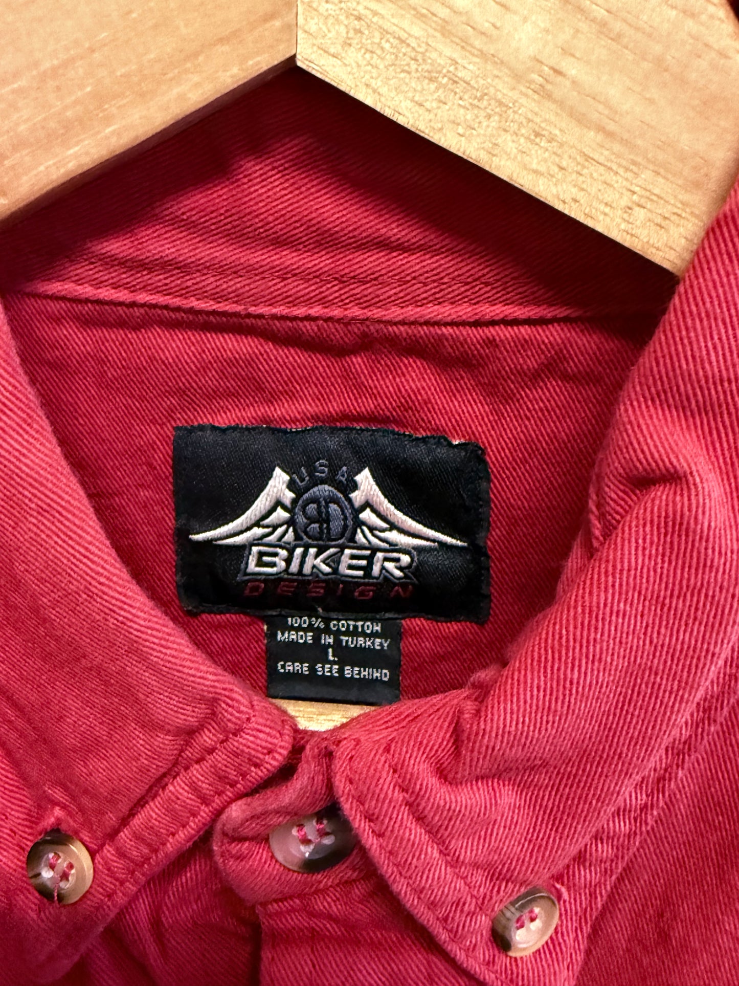 Harley Davidson Sturgis Biker Cut Off Button Up Shirt Size Large