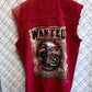Harley Davidson Sturgis Biker Cut Off Button Up Shirt Size Large
