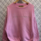 Vintage BUM Equipment Tonal Pink Crewneck Sweater Size Large