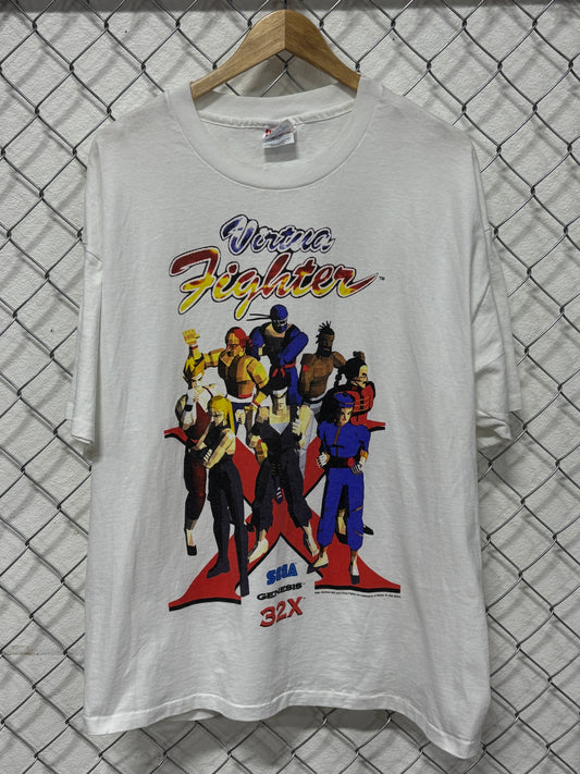 Vintage 90's Sega Virtua Fighter Video Game Promo Graphic Tee Size XL