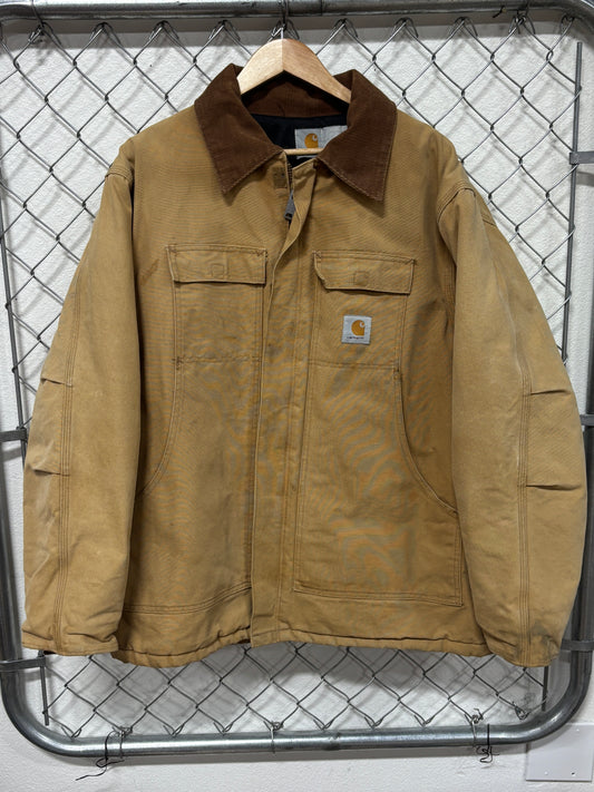 Vintage Carhartt Brown Traditional Zip Up Work Jacket Size XL