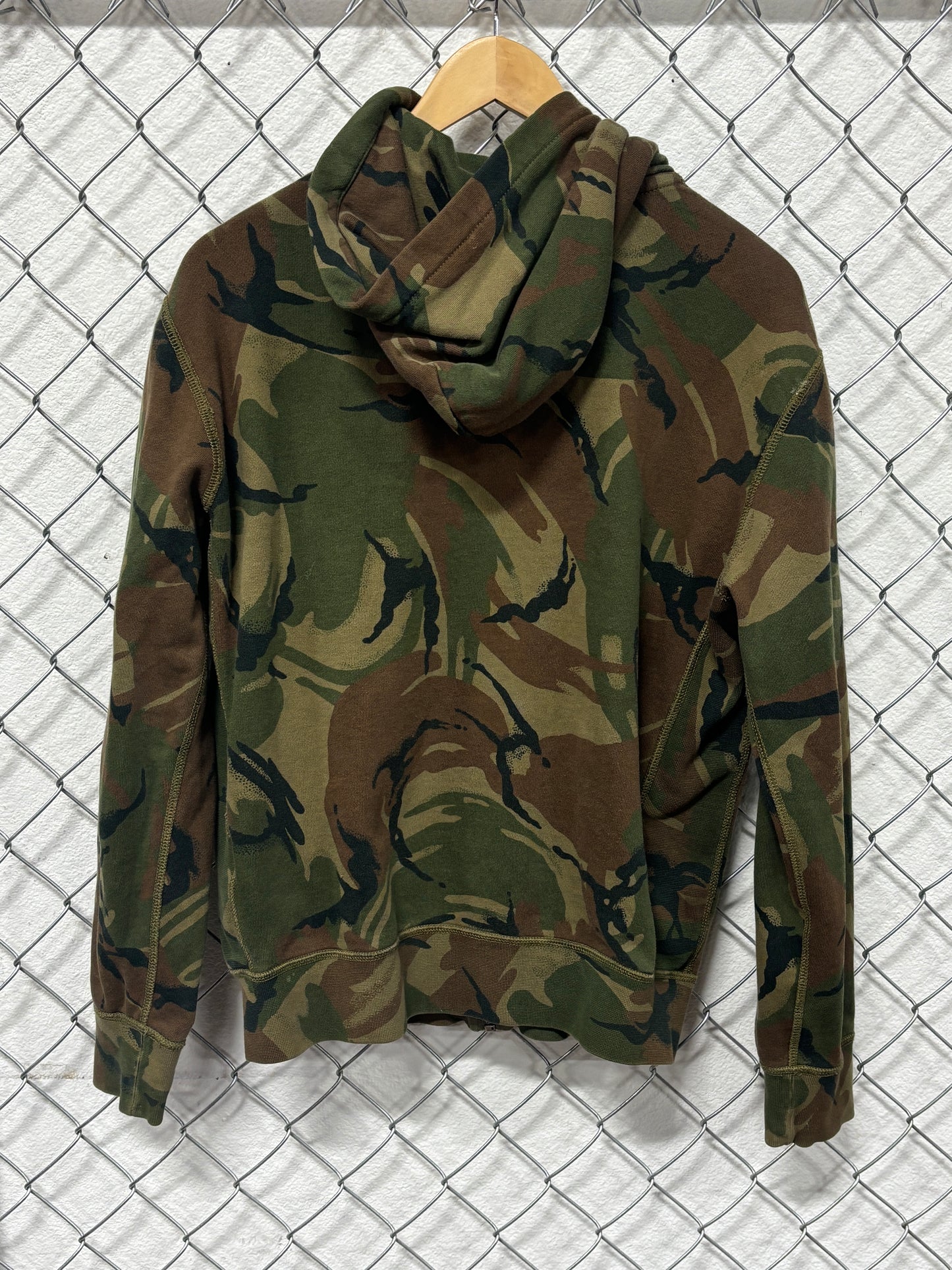 Polo Ralph Lauren Camo Zip Up Hoodie Size Small